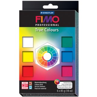 FIMO PROFESSIONAL Modelliermasse Set "True colours" 6er Set