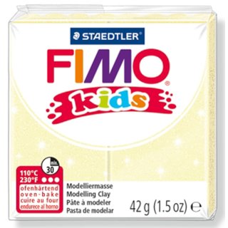 FIMO kids Modelliermasse ofenhärtend pearl hellgelb 42 g