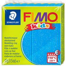 FIMO kids Modelliermasse ofenhärtend glitter blau 42 g