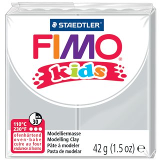 FIMO kids Modelliermasse ofenhärtend hellgrau 42 g