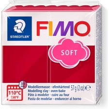 FIMO SOFT Modelliermasse ofenhärtend kirschrot 57 g