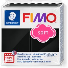 FIMO SOFT Modelliermasse ofenhärtend schwarz 57 g