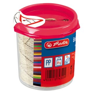 Herlitz Verpackungs Kordel Spender Länge: 120 m braun