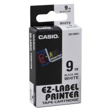 CASIO XR Schriftbandkassette schwarz auf weiß 9 mm...