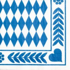 PAPSTAR Motivservietten "Bayrisch Blau" 330 x...