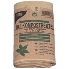 PAPSTAR Kompostbeutel braun 10 Liter 10 Stück