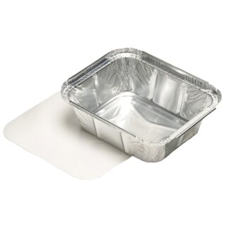 STARPAK Aluminium Schale eckig mit Deckel 1.000 ml 214 x 110 x 54 mm 10 Stück