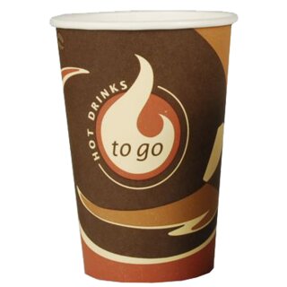 PAPSTAR Hartpapier Kaffeebecher "Coffee To Go" 0,3 l 50 Stück