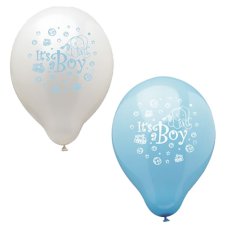 PAPSTAR Luftballons "Its a Boy" blau/weiß...