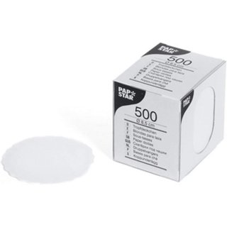 PAPSTAR Tassendeckchen rund weiß Durchmesser: 8,5 cm 500 Stück