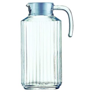 Esmeyer Arcoroc Glaskrug "Quadro" mit Deckel 1,7 Liter