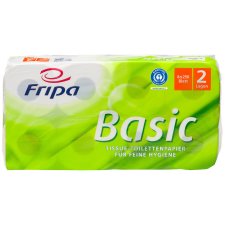 Fripa Toilettenpapier Basic 2-lagig weiß Tissue 8...