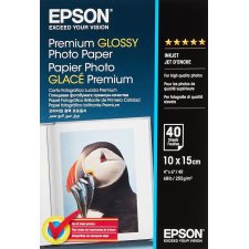 Original EPSON Premium Glossy Fotopapier 10 x 15 cm 2 x...