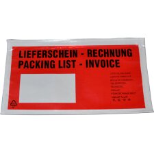 dm folien Lieferscheintasche DIN C6 mit Aufdruck