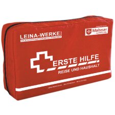 LEINA Erste Hilfe Reise und Haushalt Set 27-teilig rot