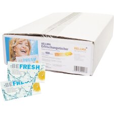 HELLMA Erfrischungstuch "befresh" im Karton 400...