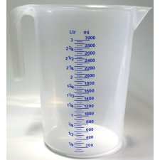 IWH Messbecher transparent Inhalt: 3 Liter