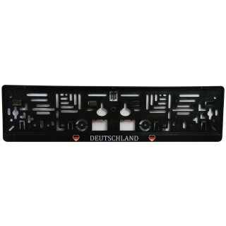 IWH Kennzeichenhalter Basic schwarz