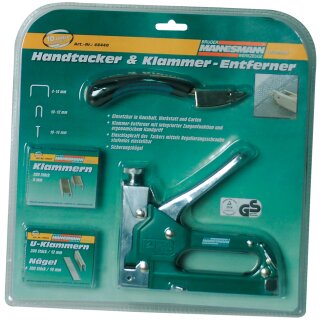 BRÜDER MANNESMANN Handtacker Set aus Stahl