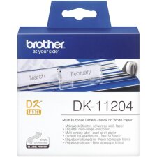 brother DK 11204 Vielzweck Etiketten 17 x 54 mm...