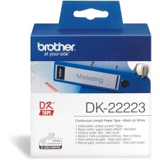 brother DK 22223 Endlos Etiketten Papier 50 mm x 30,48 m...