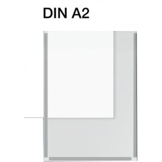 kerkmann Plakattasche für Format DIN A2 transparent Speditionsversand