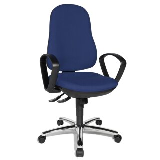 Topstar Bürodrehstuhl "Synchro Steel" royalblau