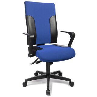 Topstar Bürodrehstuhl "Two 20" blau / schwarz (ohne Armlehnen)