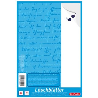 Herlitz Löschpapierblock DIN A4 80 g/qm weiß