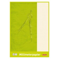 Herlitz Millimeterpapier Block DIN A3 80 g/qm 20 Blatt