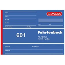 Herlitz Formularbuch "Fahrtenbuch 601" A6 quer...