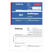 Herlitz Formularbuch "Quittung 401" DIN A6 50...