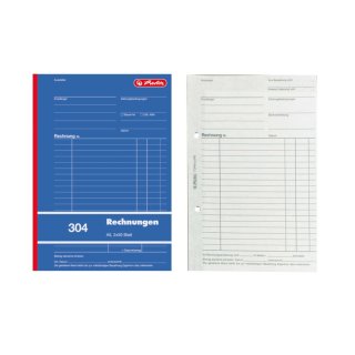 Herlitz Formularbuch "Rechnung 304" DIN A5 2 x 50 Blatt