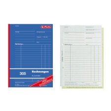 Herlitz Formularbuch "Rechnung 305" DIN A5 2 x...