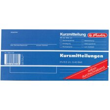 Herlitz Formularbuch "Kurzmitteilung" 1/3 A4 quer