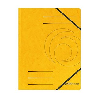 Herlitz Eckspanner easyorga A4 Karton gelb