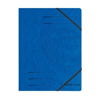 Herlitz Eckspanner easyorga A4 Karton blau