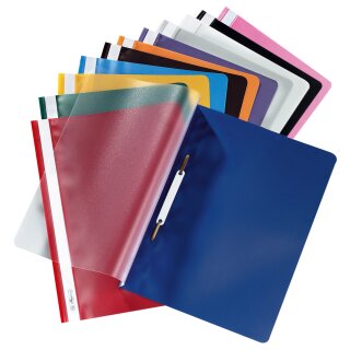 Herlitz Schnellhefter DIN A4 aus PP Folie farbig sortiert (Preis pro Stück)