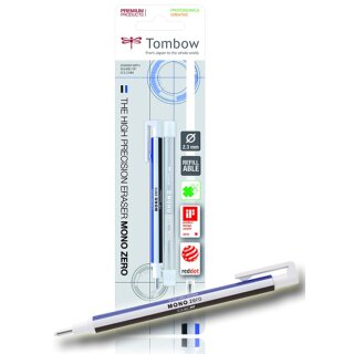 TOMBOW Radierstift "MONO zero" runde Spitze Blisterkarte