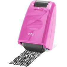 PLUS JAPAN Datenschutz Rollstempel Standard pink
