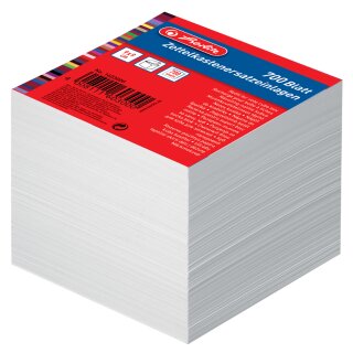 Herlitz Zettelboxeinlagen 90 x 90 mm weiß 700 Blatt