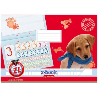 Herlitz Zahlenlernheft x.book DIN A4 quer Lineatur ZL 16 Blatt