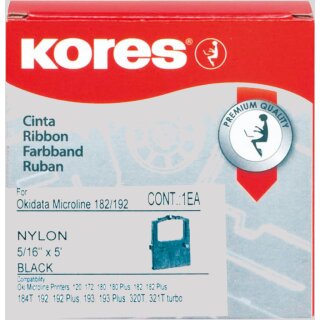 Kores Farbband für OKI ML 182/390 Nylon schwarz
