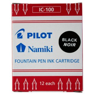 PILOT Tintenpatronen Namiki für Füllhalter Capless schwarz (12 Patronen)