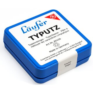 Läufer Typutz Typenreiniger in wiederverschließbarer Dose