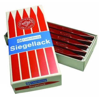 Gutenberg Siegellack Postlack zinnoberrot