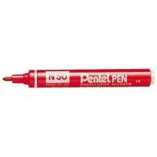 Pentel Permanent Marker N50 Strichstärke: 1,5 mm rot...