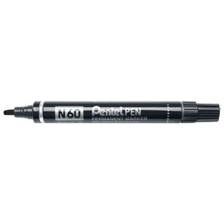 Pentel Permanent Marker N60 schwarz Keilspitze