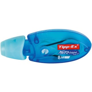 Tipp Ex Korrekturroller "Micro Tape Twist" 5 mm x 8 m transparent-blau
