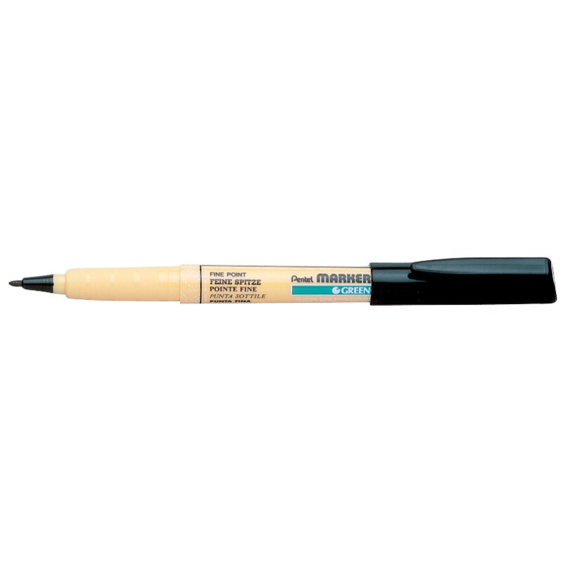 Pentel Markierstift für Textilien GREEN LABEL NM10 schwarz, 2,84